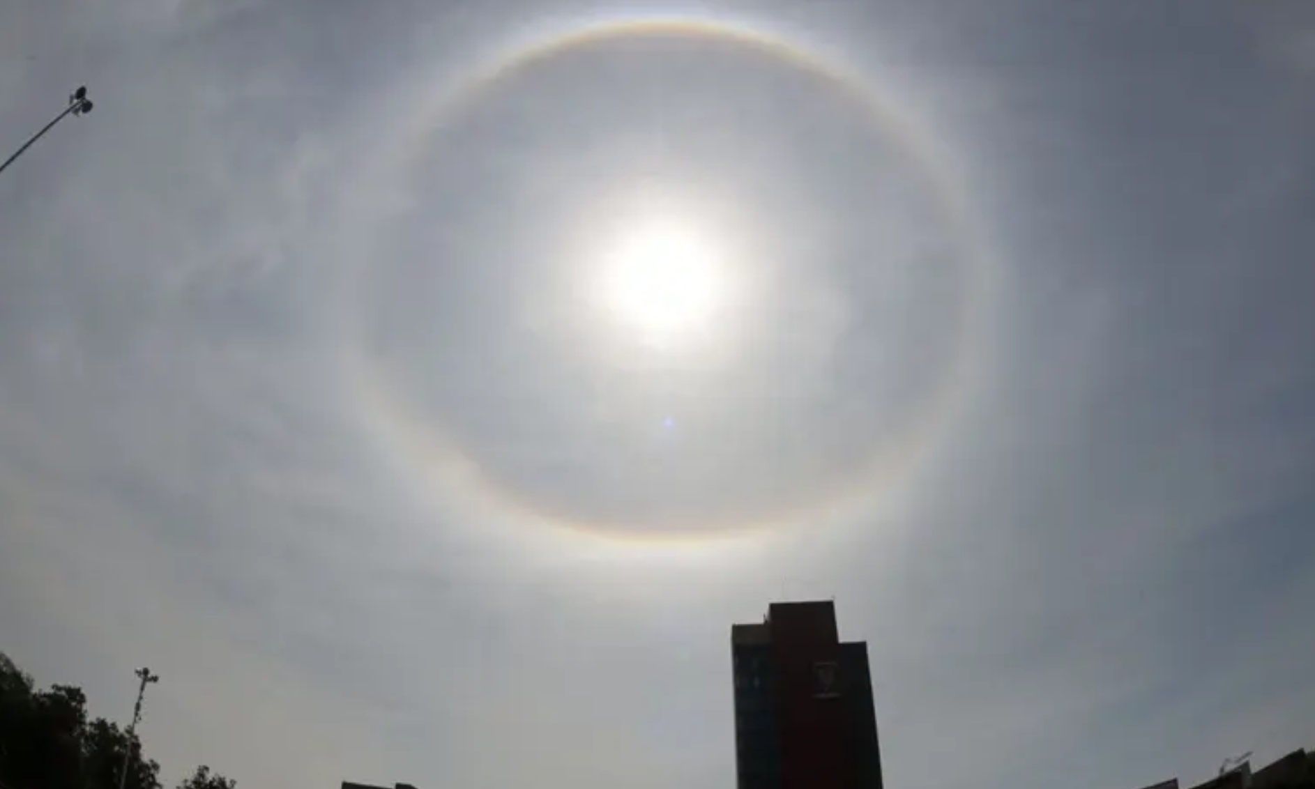 Halo Solar sorprende hoy en CDMX y Edomex